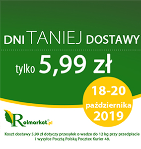 Dni Taniej Dostawy w Rolmarket.pl tylko od 18-go do 20-go października 2019r.
